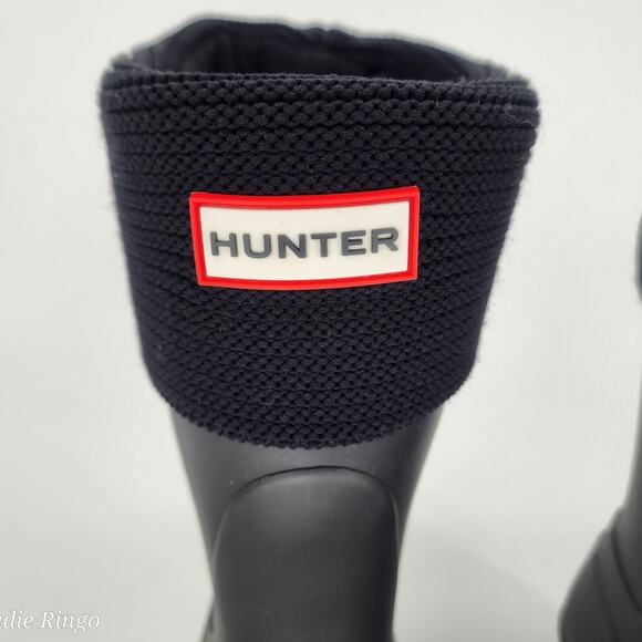 Hunter Original Short Rain Boots Black Women’s Size 7 - Picture 9 of 16